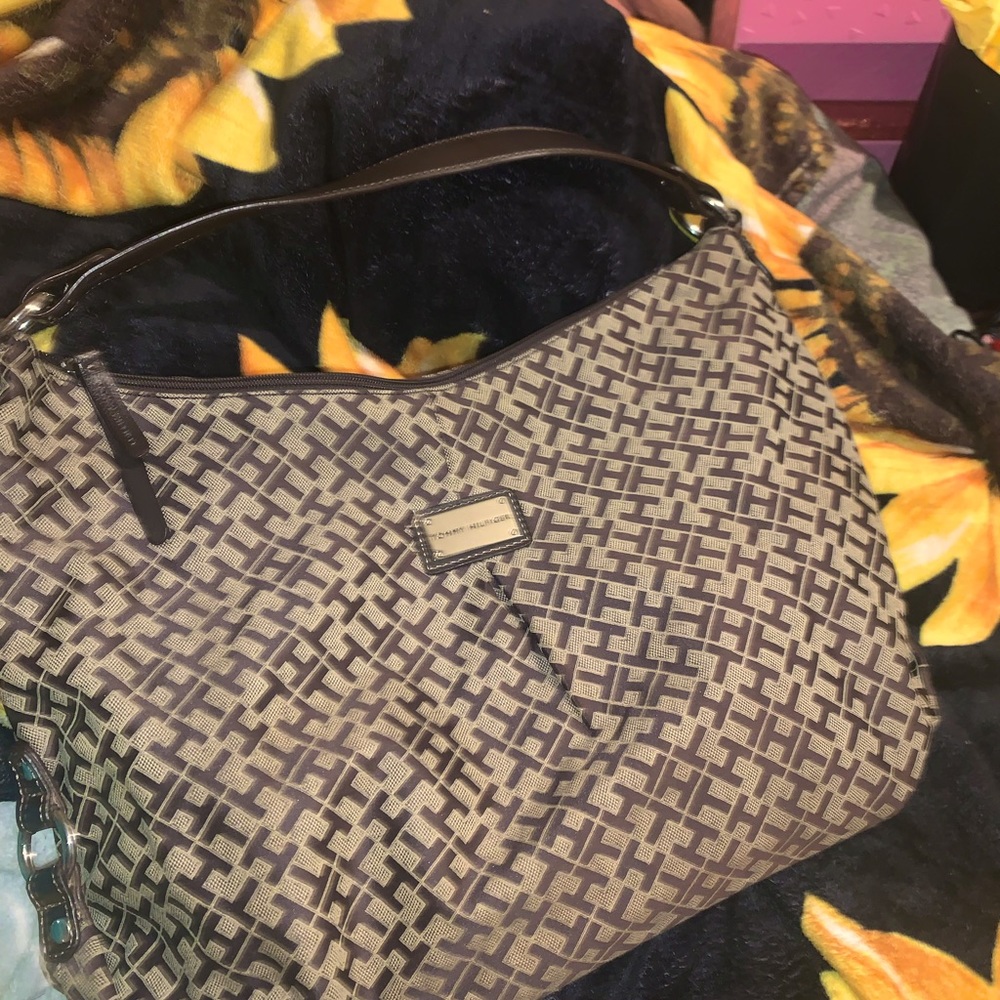 Tommy H large brown bag in amazing condition